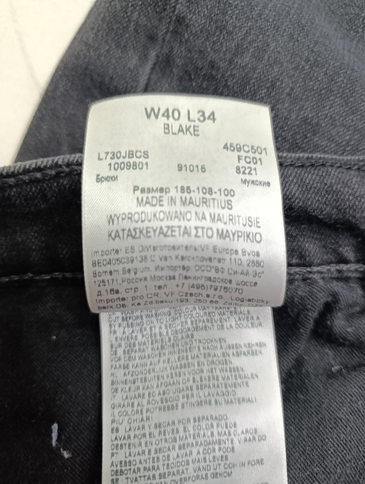 Lee Blake regular fit W40 L34 nero vintage jeans usato