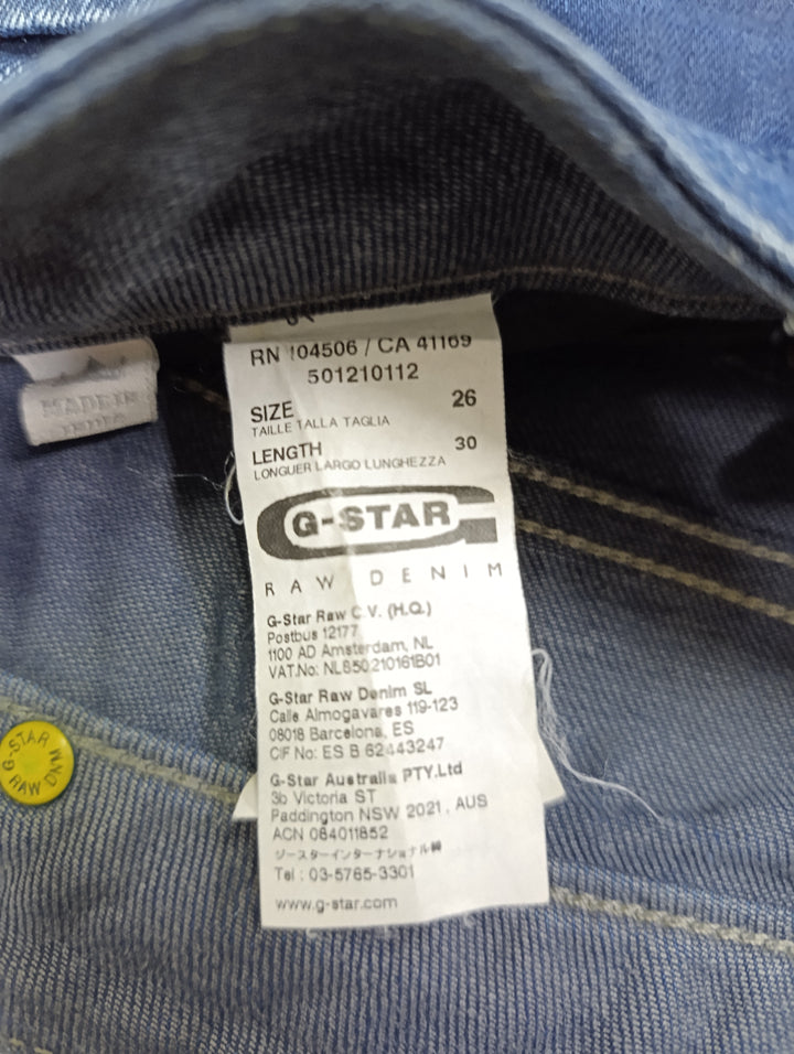 G-star donna vita bassa y2k W26 L30 vintage jeans usato anni 2000