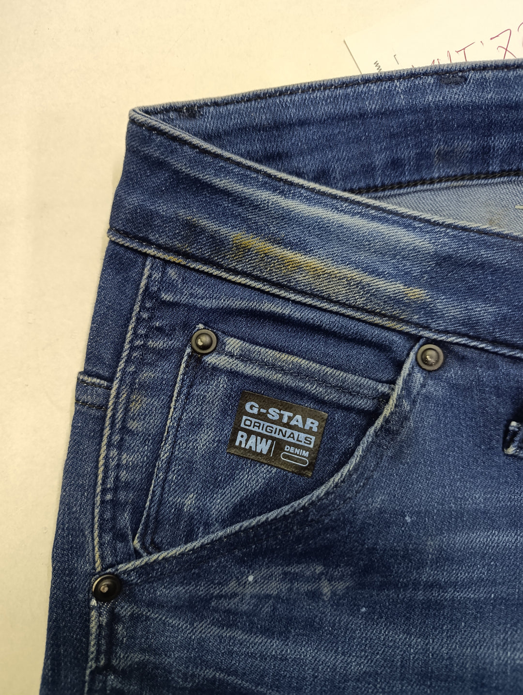 G-star skinny donna W24 L32 donna y2k vintage jeans usato