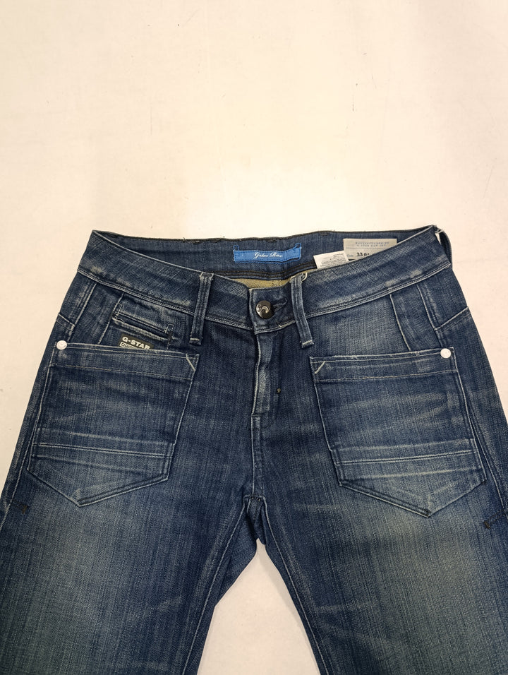 G-star skinny donna W26 L32 donna y2k vintage jeans usato