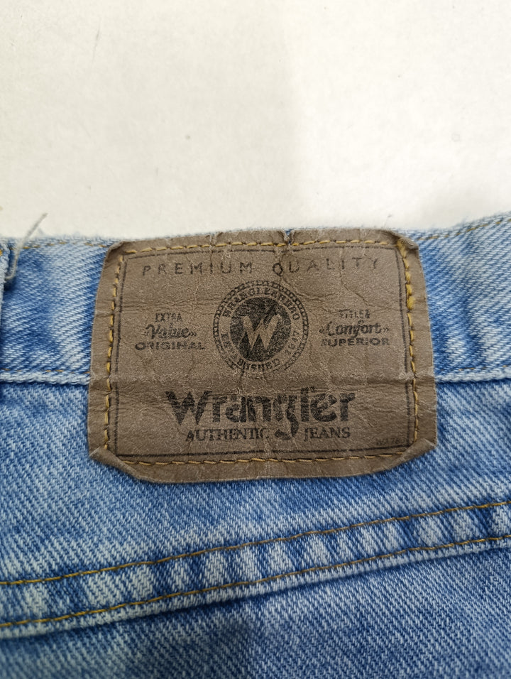 Wrangler premium quality W42 L32 vintage jeans usato unisex