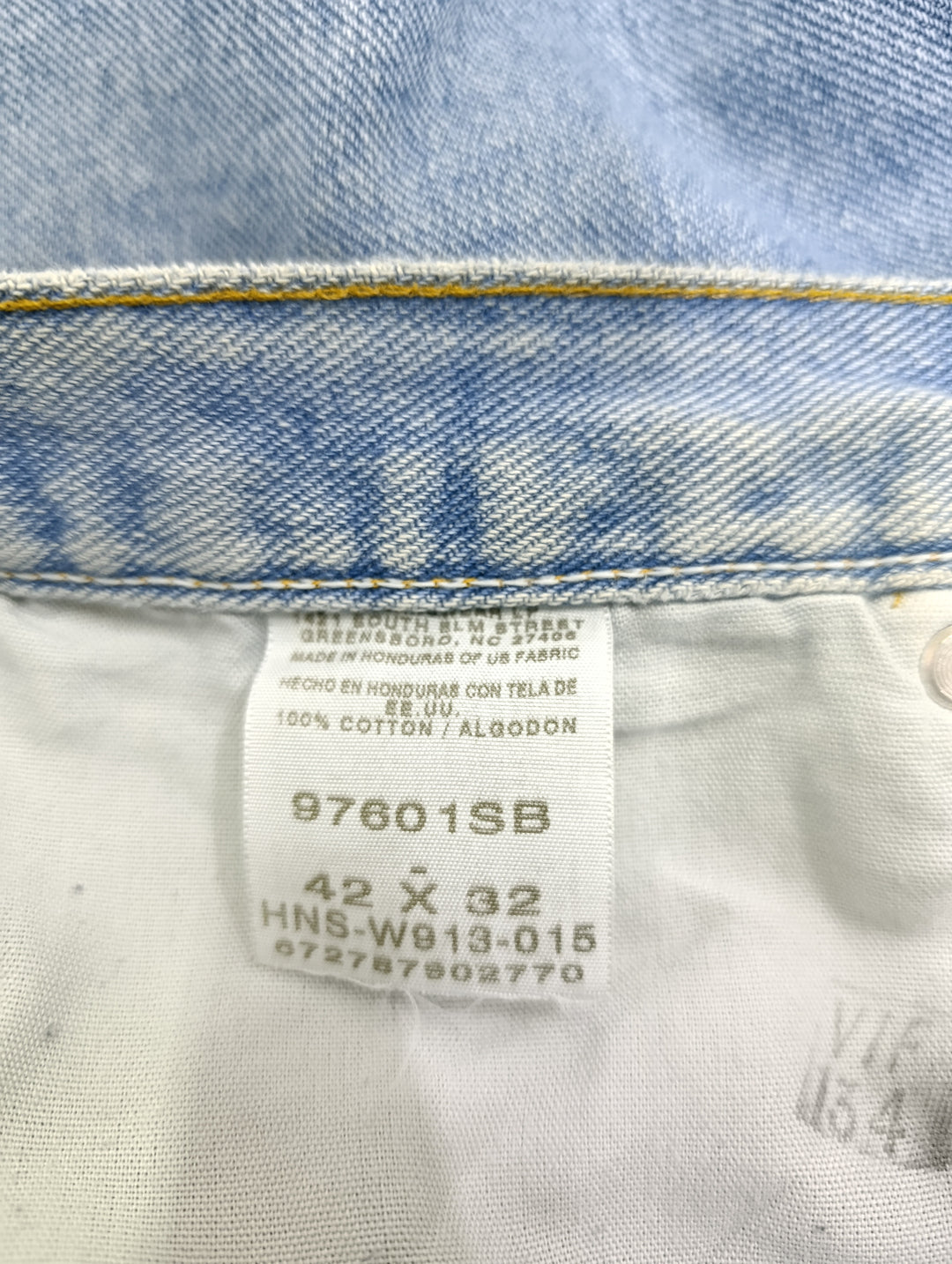 Wrangler premium quality W42 L32 vintage jeans usato unisex