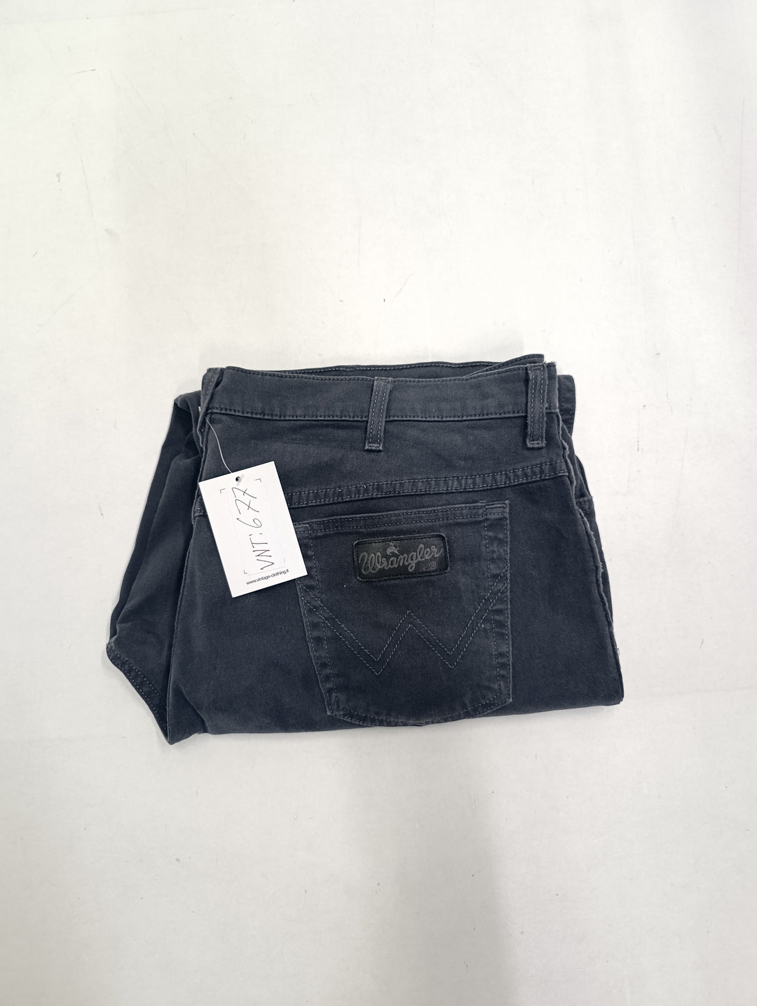 Wrangler Texas stretch nero W42 L34 vintage jeans usato unisex