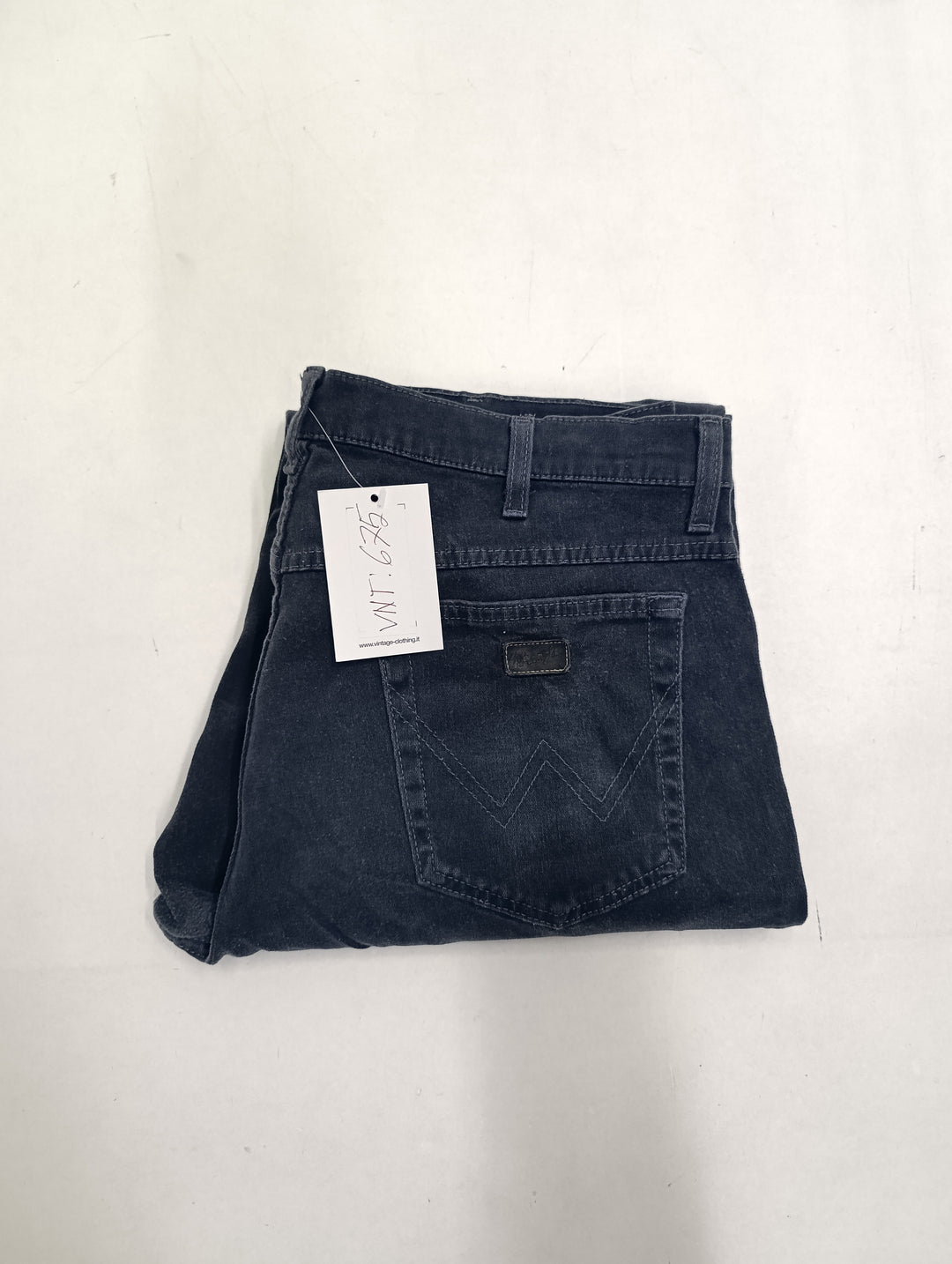 Wrangler Texas stretch nero W36 L36 vintage jeans usato unisex