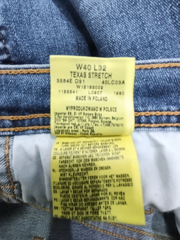 Wrangler Texas stretch W40 L32 vintage jeans usato Taglia 54 IT
