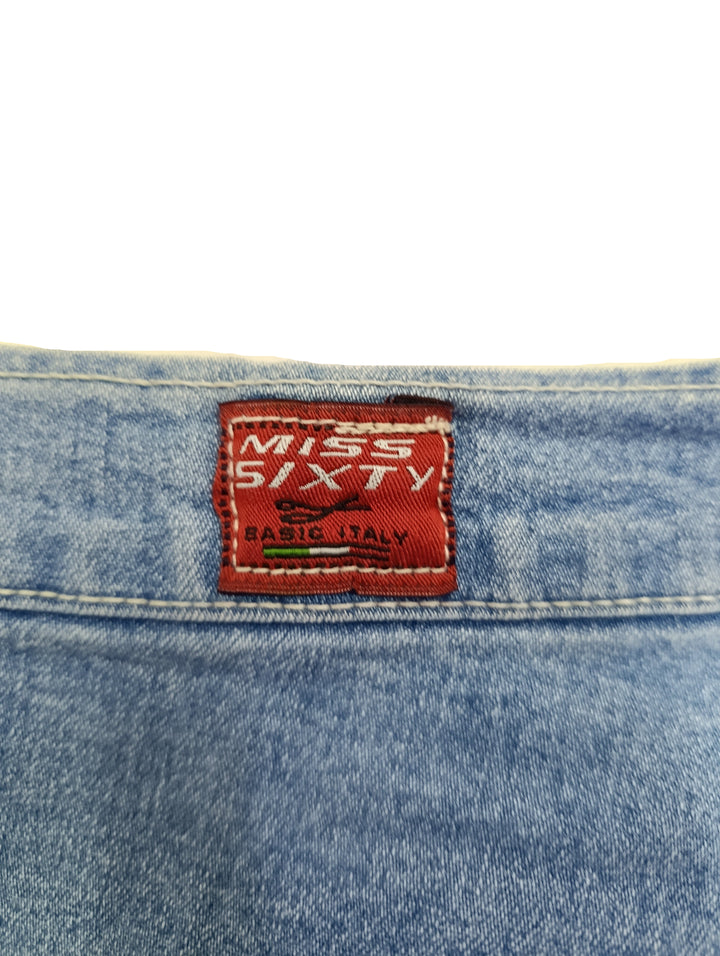 Miss Sixty minigonna donna W32 Mini gonna y2k vintage jeans