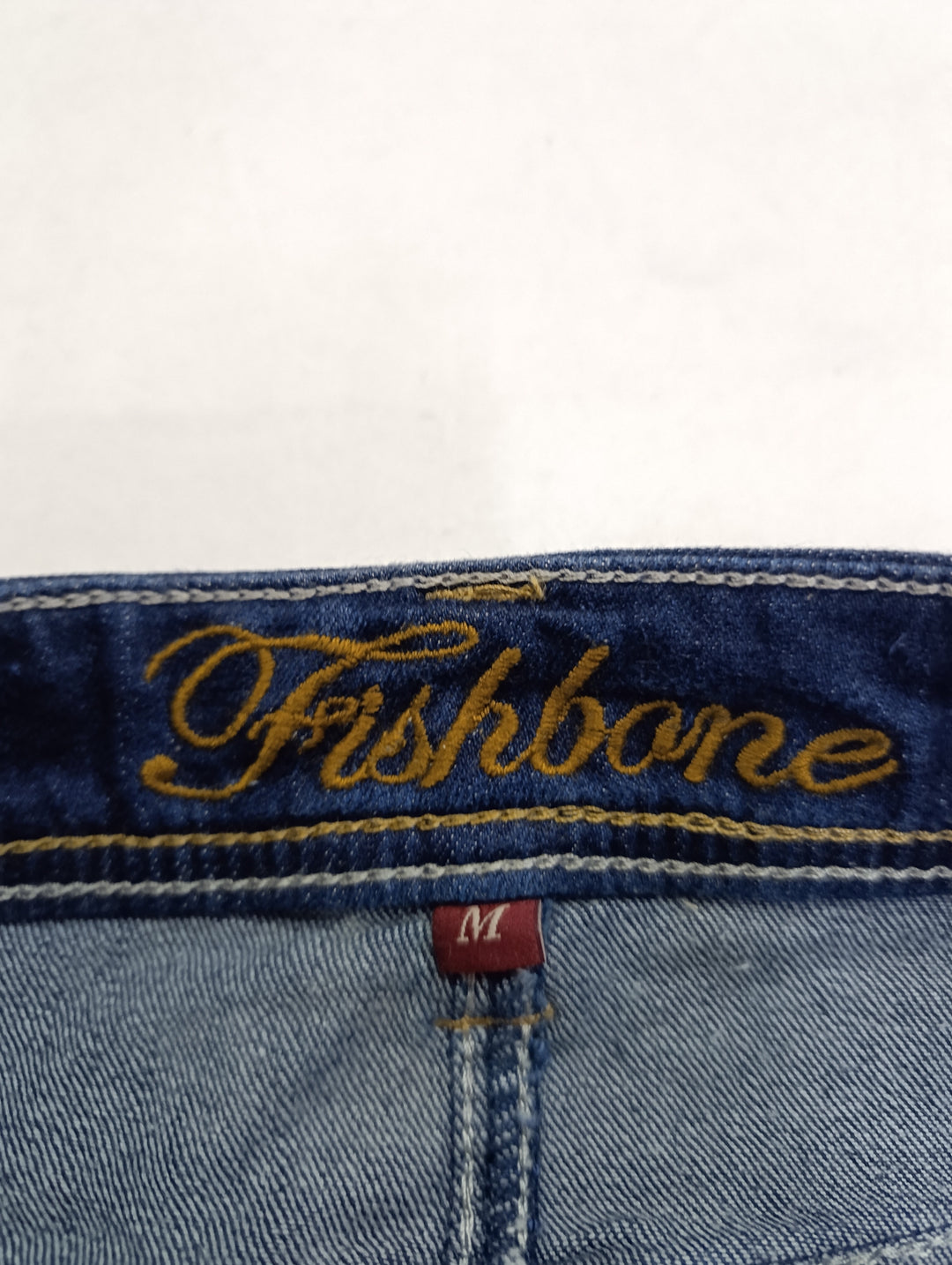 Fishbone minigonna donna Taglia M y2k vintage mini skirt denim