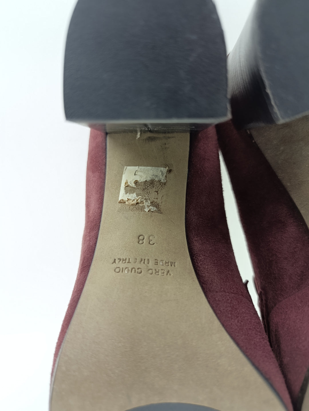 Anna F. tronchetto donna numero 38 vero cuoio nuove deadstock
