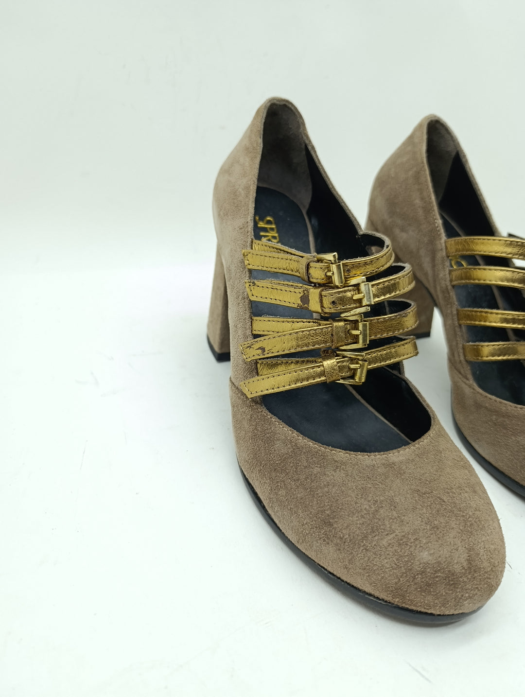 Spring tronchetto donna numero 40 vero cuoio nuove deadstock