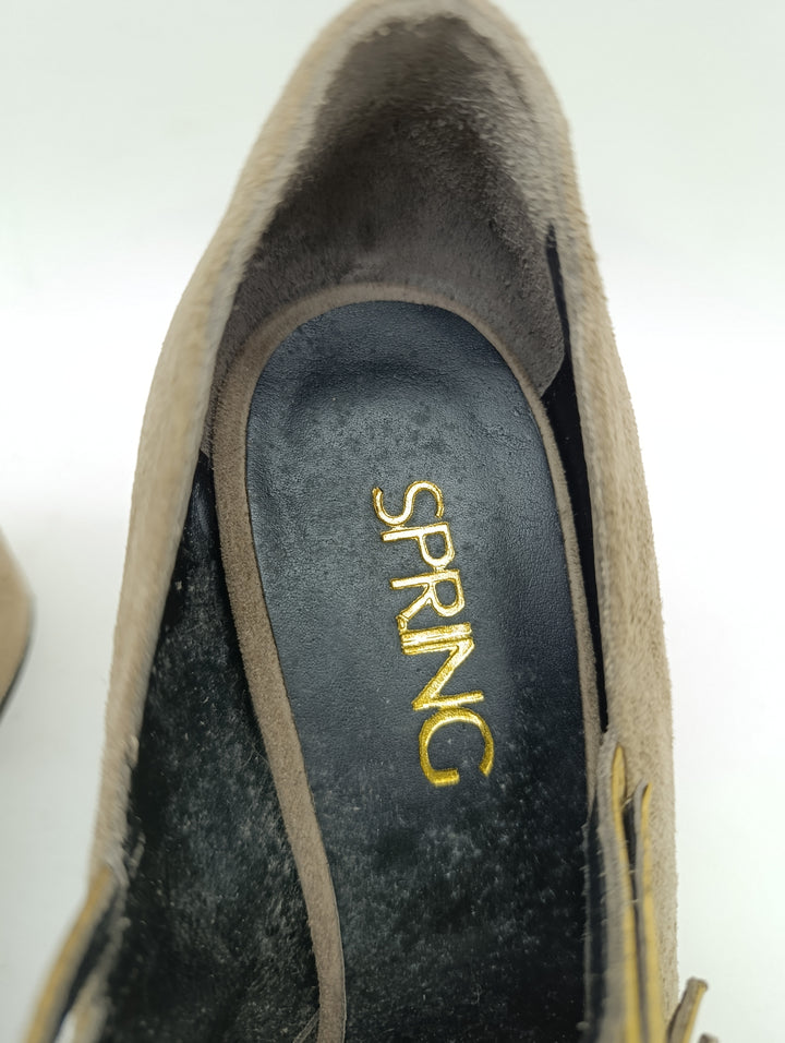 Spring tronchetto donna numero 40 vero cuoio nuove deadstock