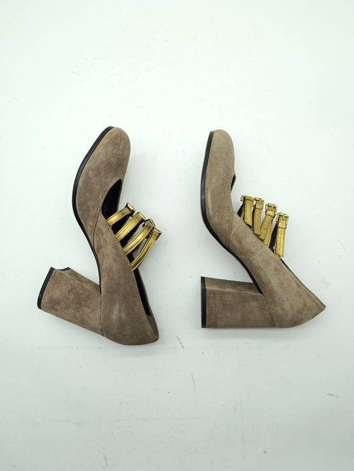 Spring tronchetto donna numero 40 vero cuoio nuove deadstock