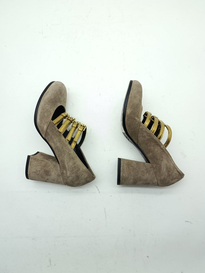 Spring tronchetto donna numero 35 vero cuoio nuove deadstock