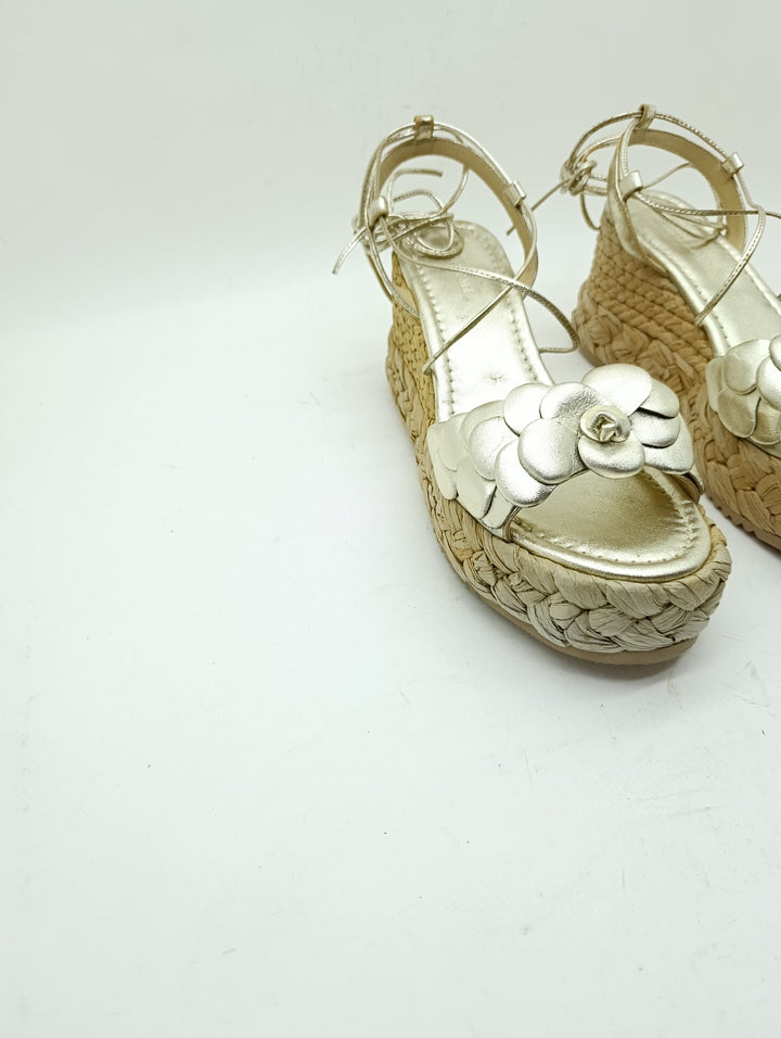 Emanuele Vee Sandalo Zeppa donna numero 40 nuovo deadstock