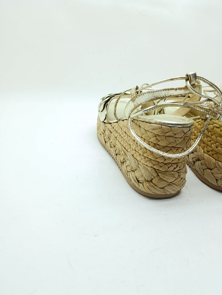 Emanuele Vee Sandalo Zeppa donna numero 40 nuovo deadstock