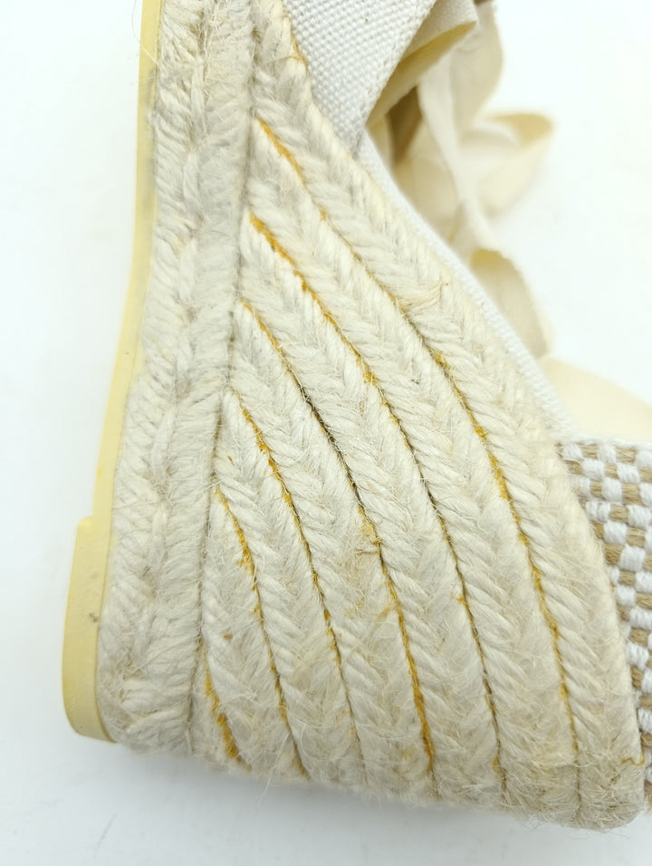 Espadrillas donna zeppa donna numero 36 Made in Spain nuovo deadstock