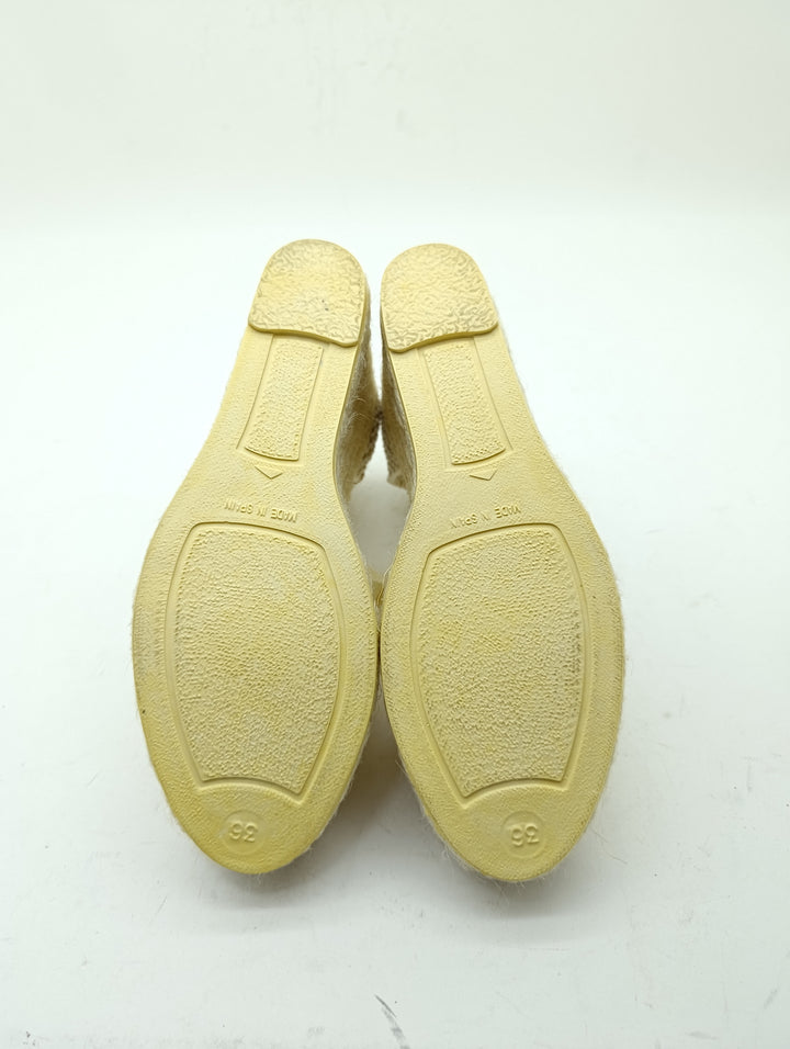 Espadrillas donna zeppa donna numero 36 Made in Spain nuovo deadstock