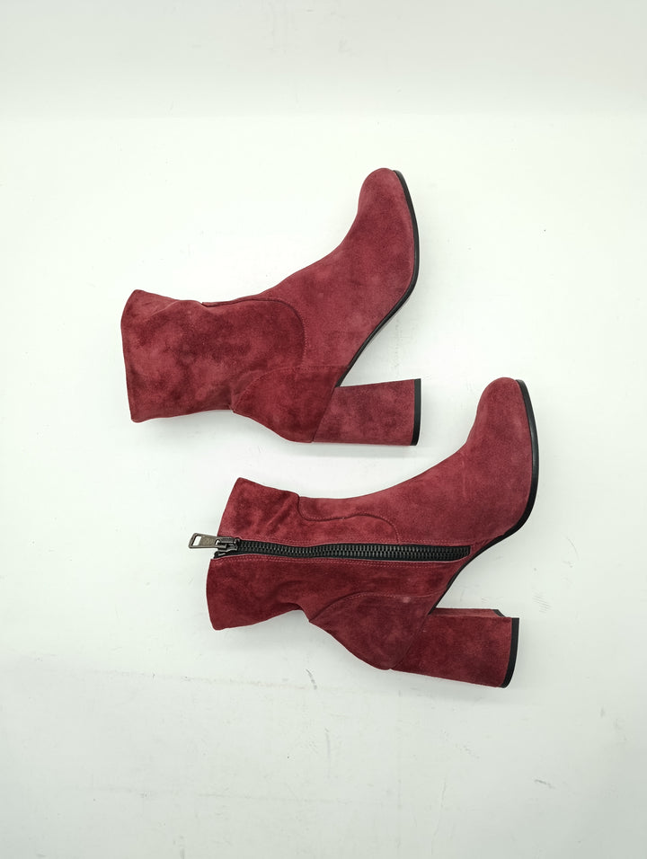 Spring stivali donna numero 40 vero cuoio nuove deadstock made in Itaòy