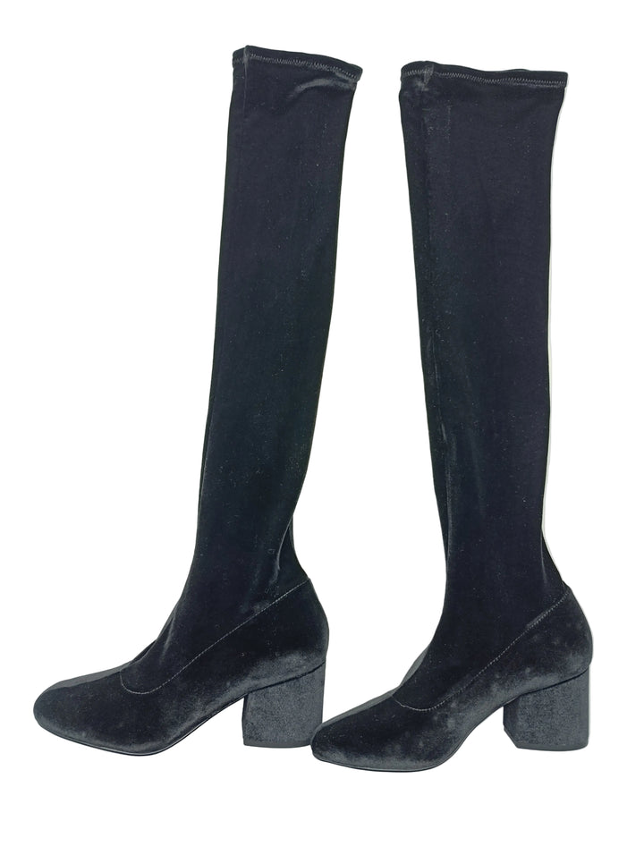 Kendall Kylie stivali donna numero 6M vero cuoio nuove deadstock