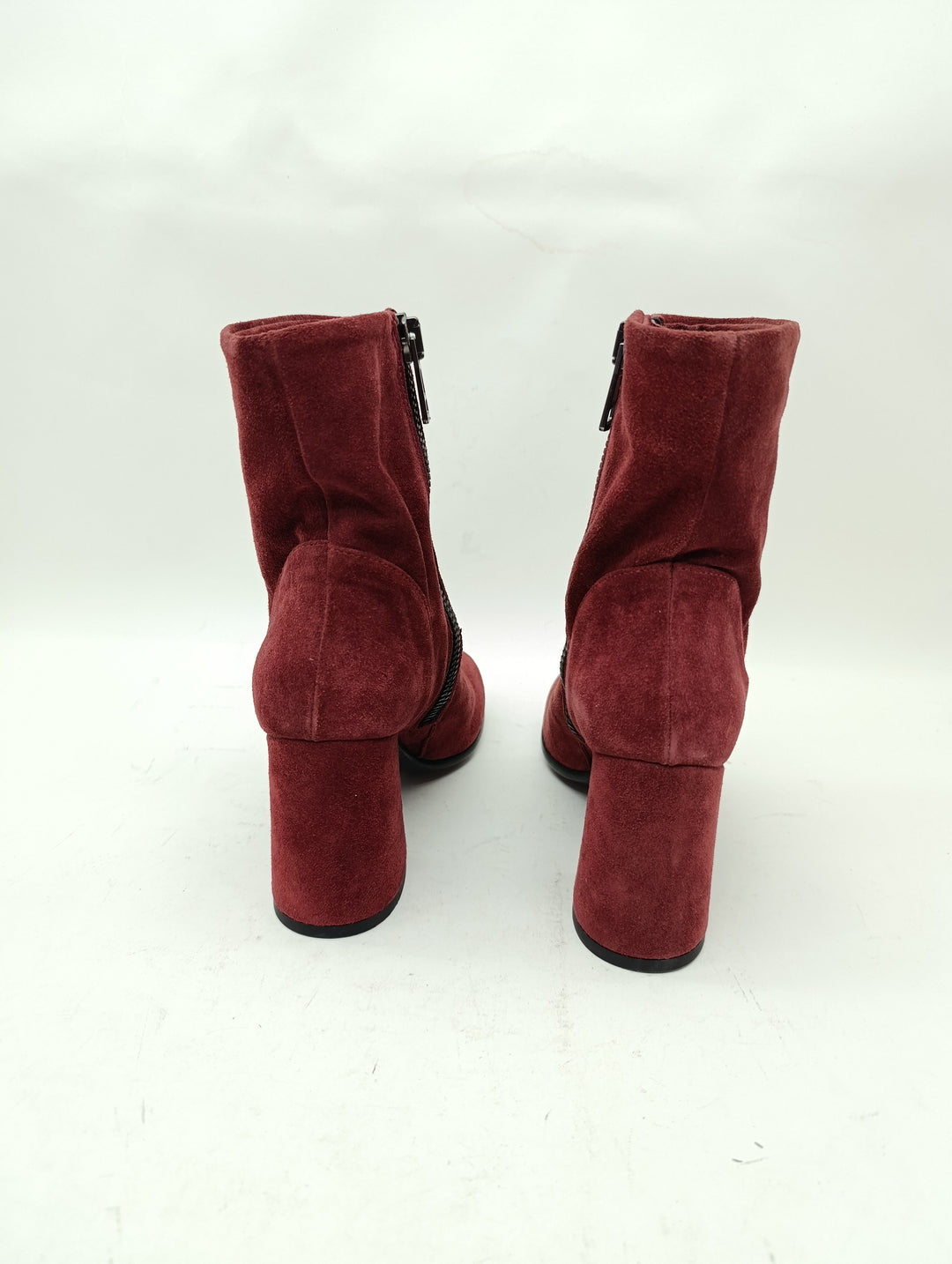 Spring stivaletto bordeaux donna numero 35 vero cuoio nuove deadstock