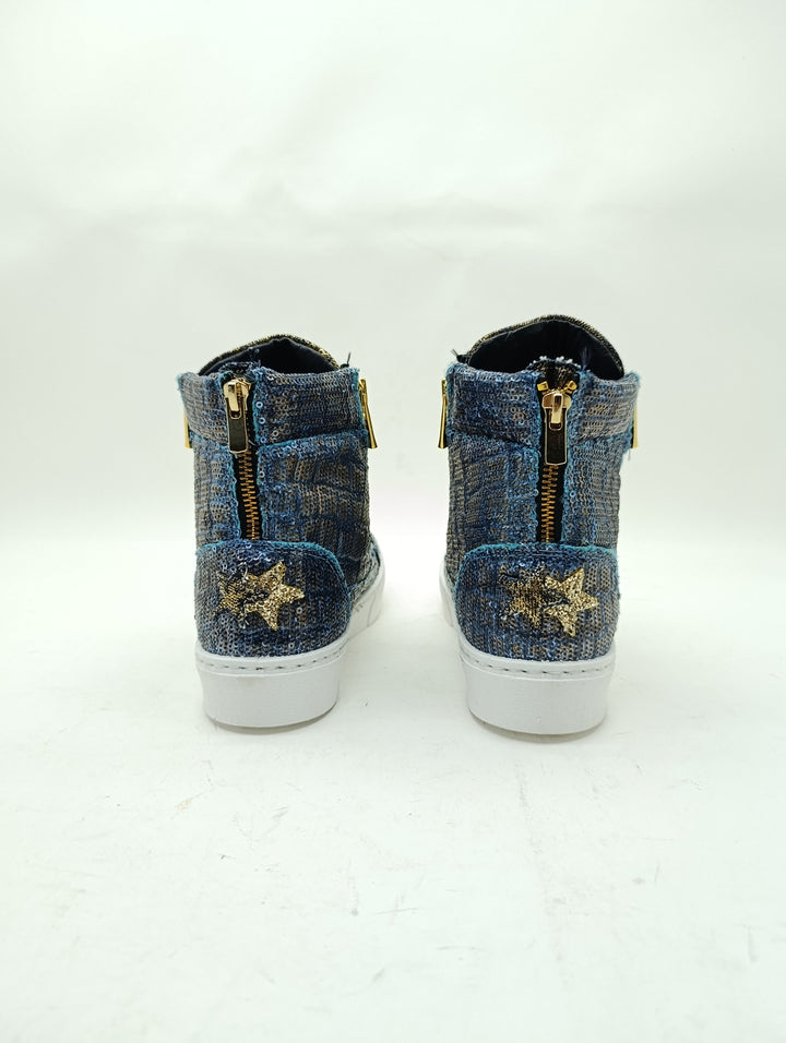 2Star sneakers donna numero 38 denim e gold nuove deadstock