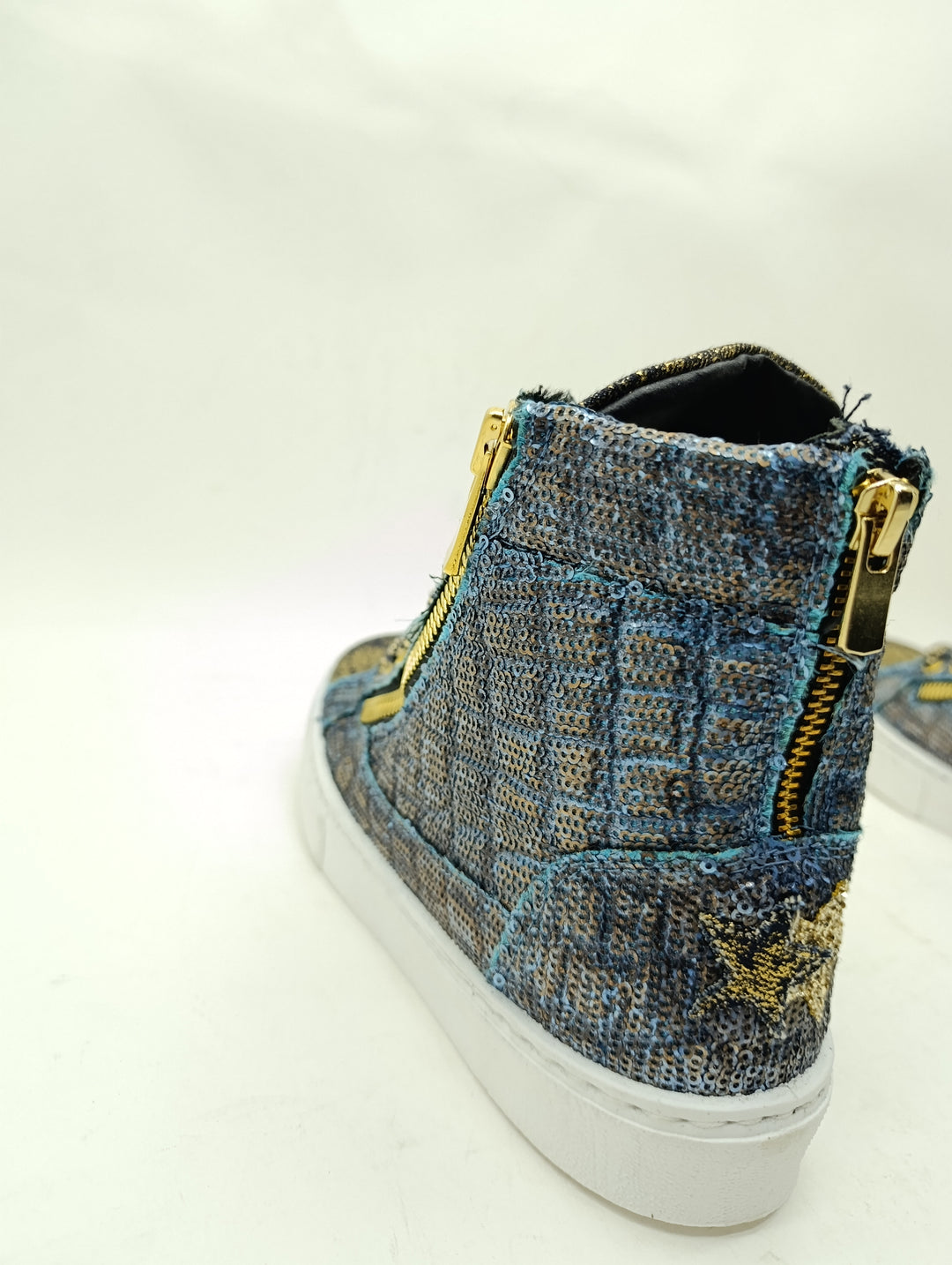2Star sneakers donna numero 38 denim e gold nuove deadstock