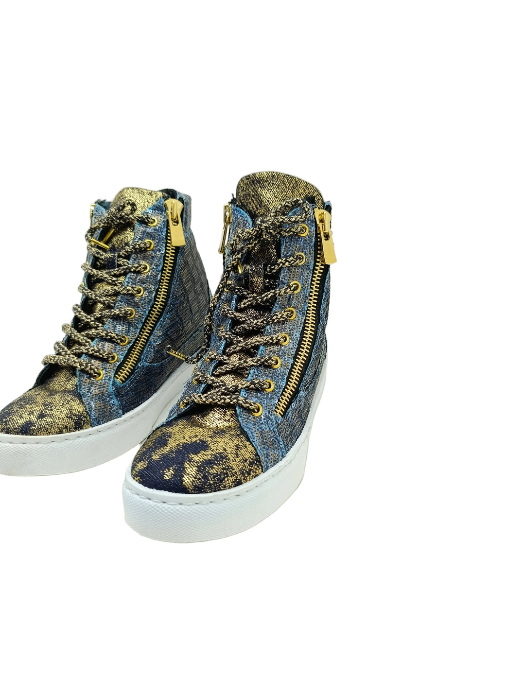 2Star sneakers donna numero 38 denim e gold nuove deadstock