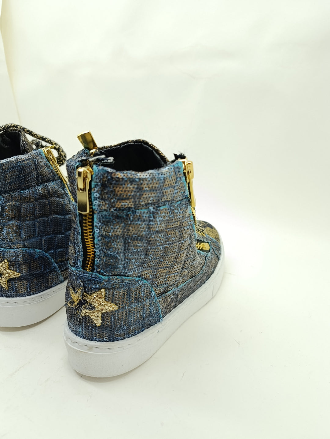 2Star sneakers donna numero 38 denim e gold nuove deadstock