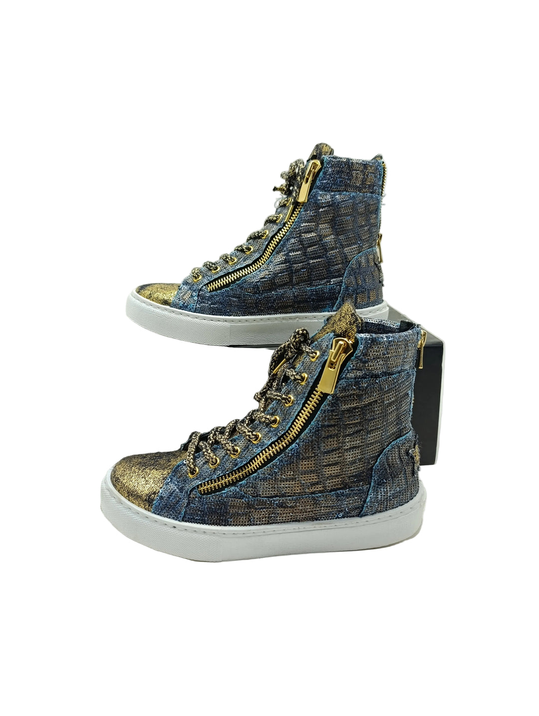 2Star sneakers donna numero 38 denim e gold nuove deadstock
