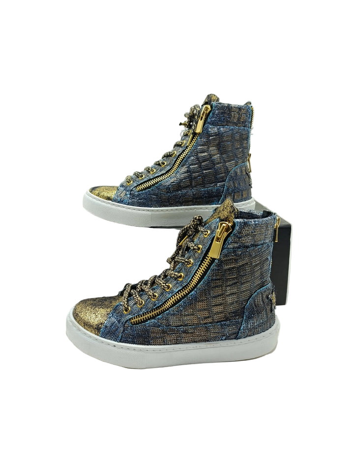 2Star sneakers donna numero 38 denim e gold nuove deadstock