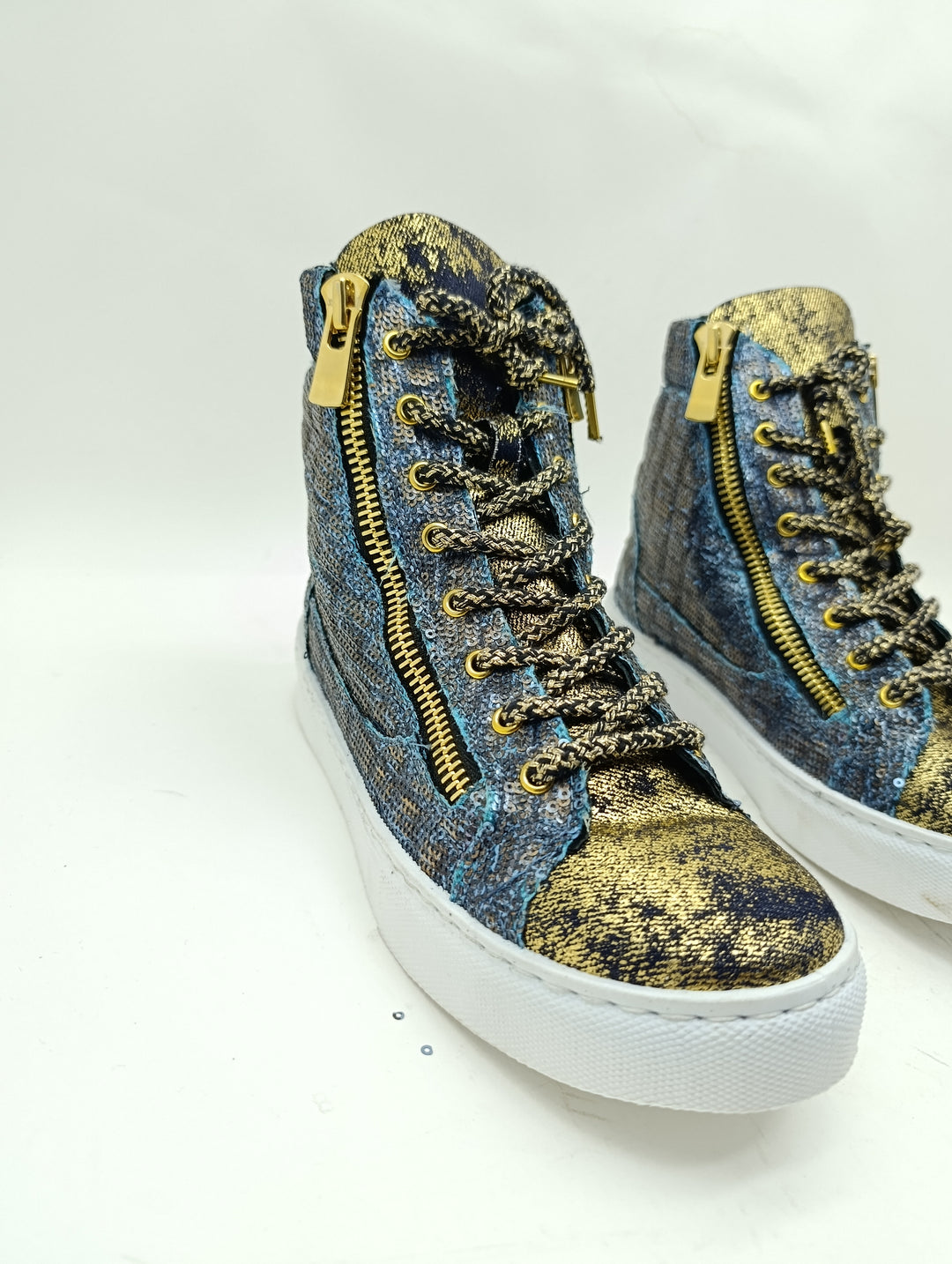 2Star sneakers donna numero 38 denim e gold nuove deadstock