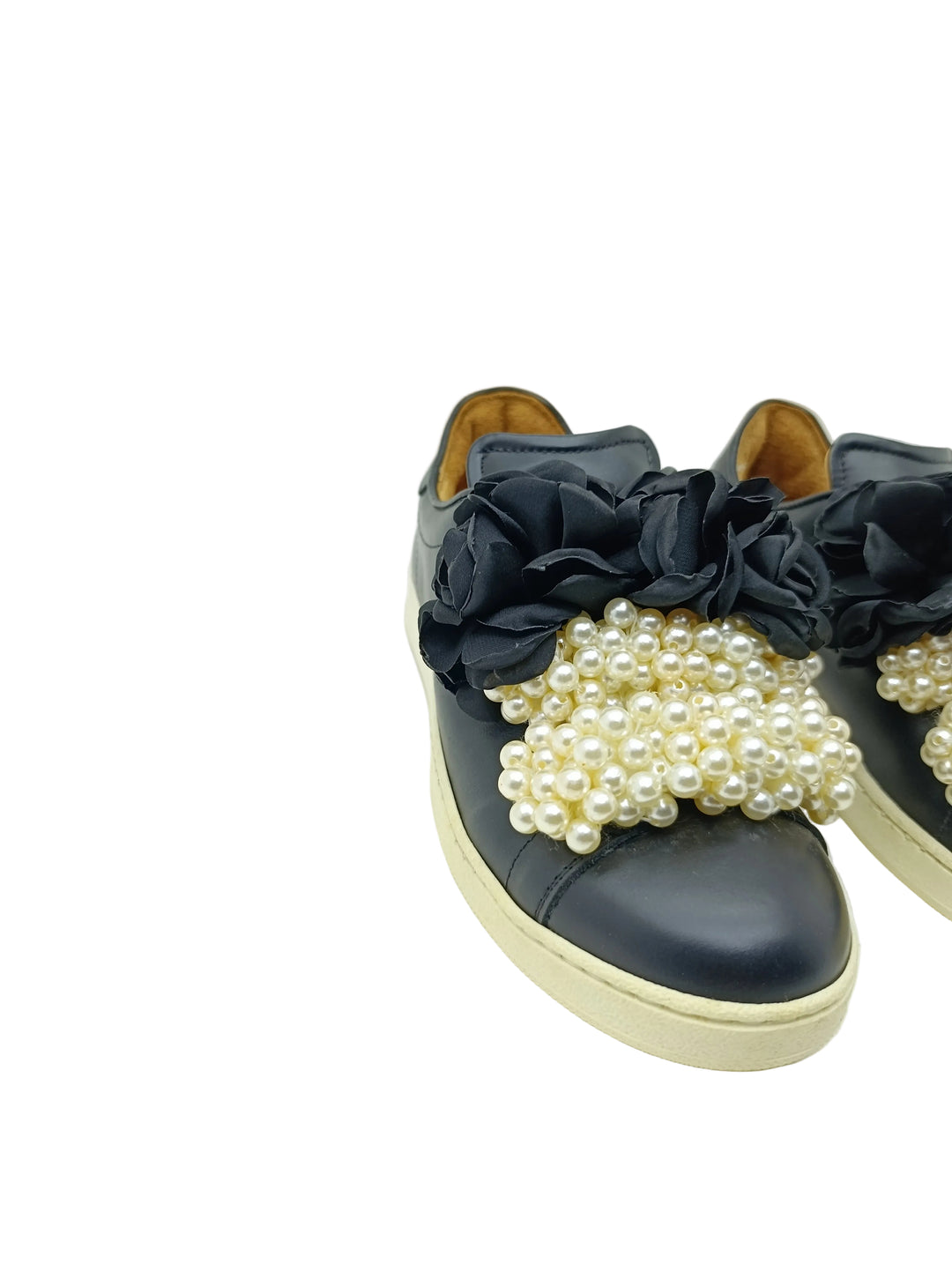 Pokemaoke sneakers perle e rose nere donna numero 37 nuove deadstock