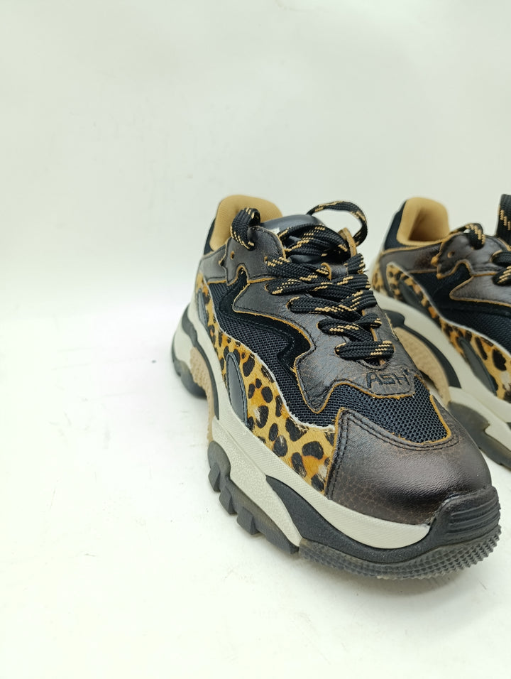 ASH sneakers maculate leopardate donna numero 36 nuovo deadstock