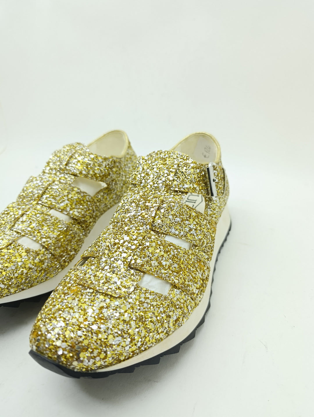 Cult sneakers glitter Oro donna numero 38 nuovo deadstock