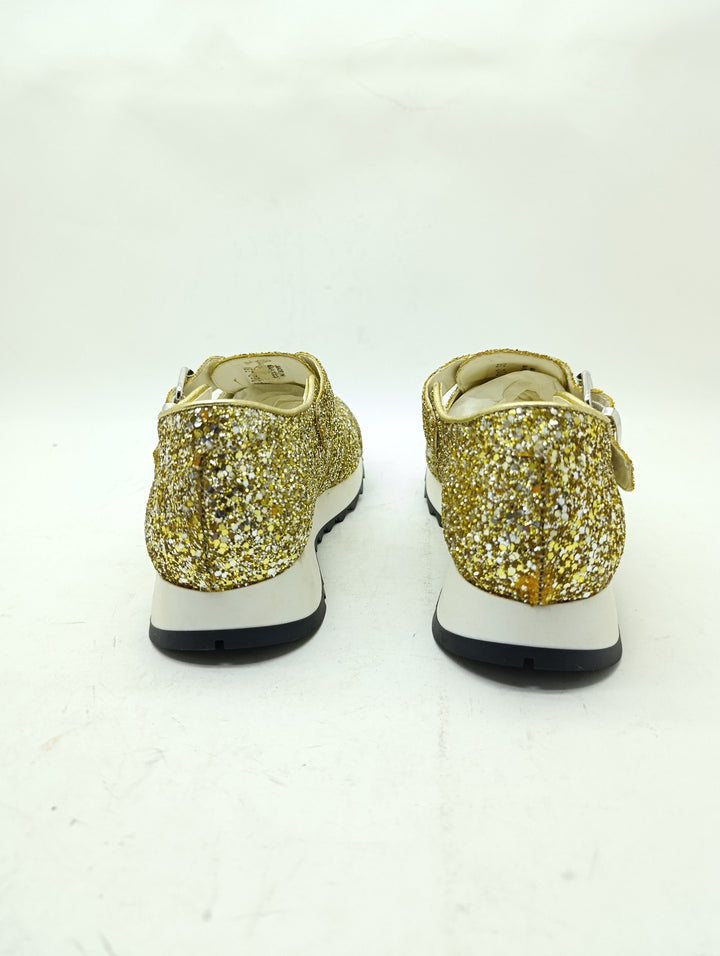 Cult sneakers glitter Oro donna numero 38 nuovo deadstock