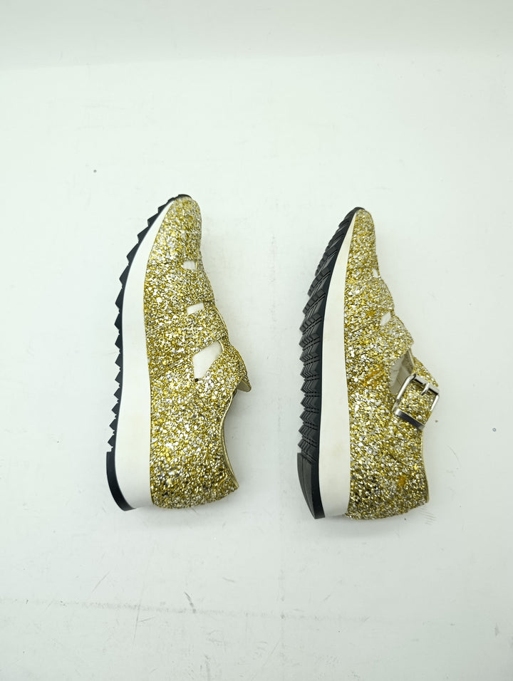 Cult sneakers glitter Oro donna numero 38 nuovo deadstock