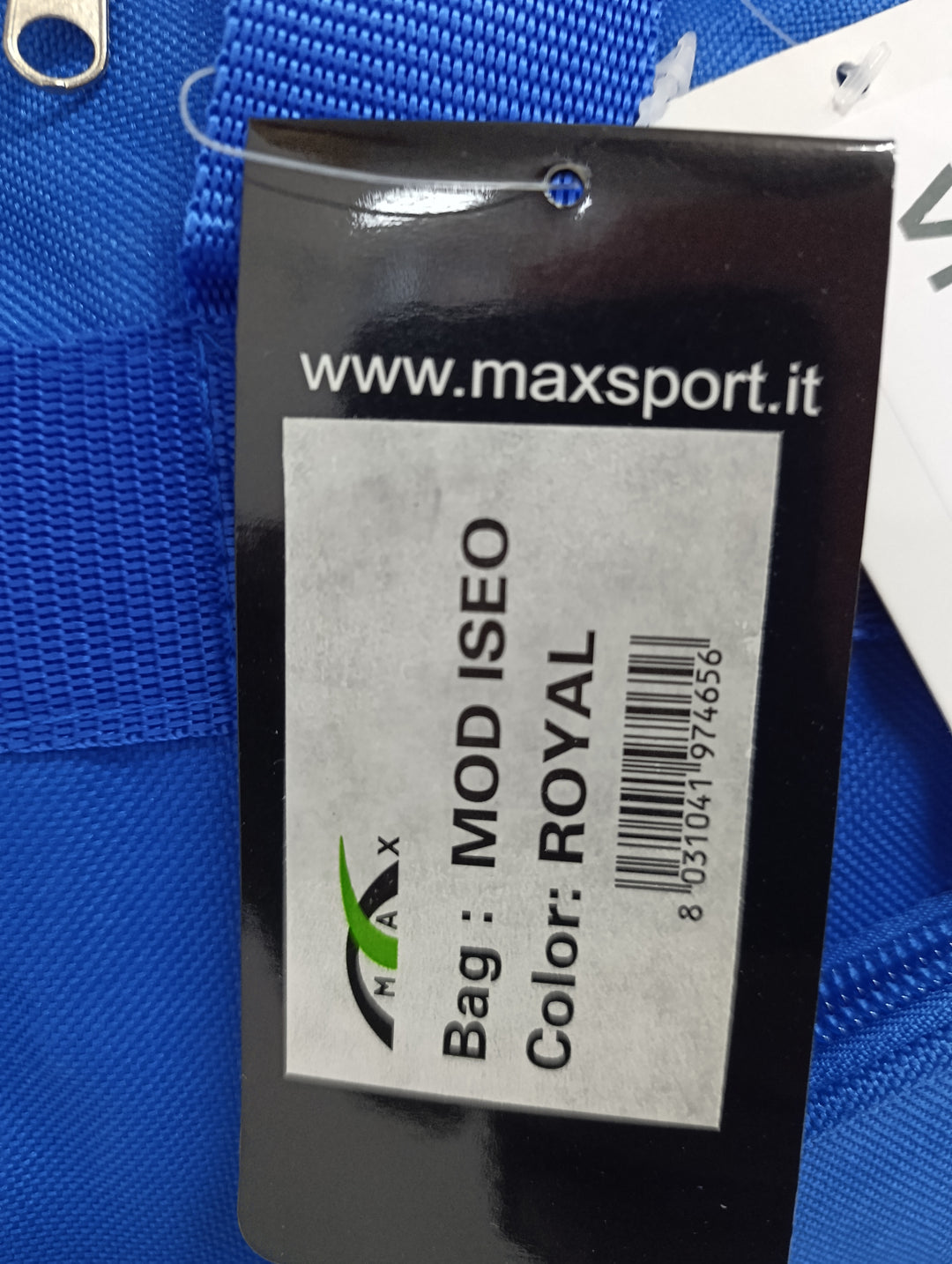 Max Borsone nuovo da calcio Palestra col. Blu nuovo deadstock