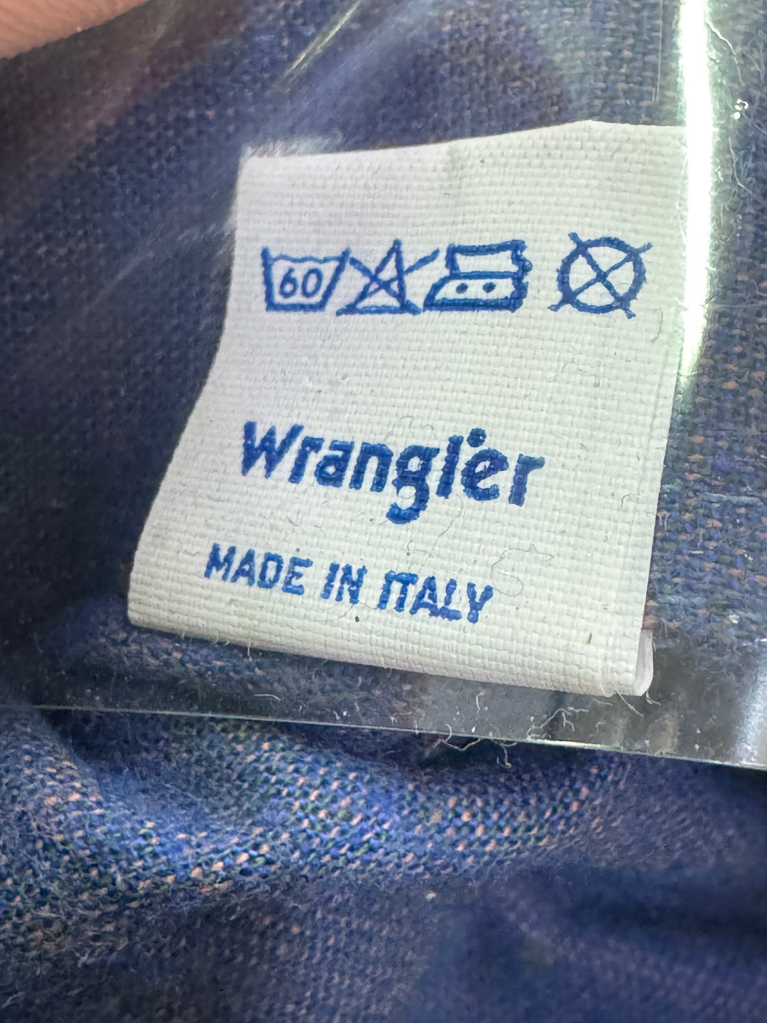 Wrangler shirt made in Italy taglia M nuova deadstock