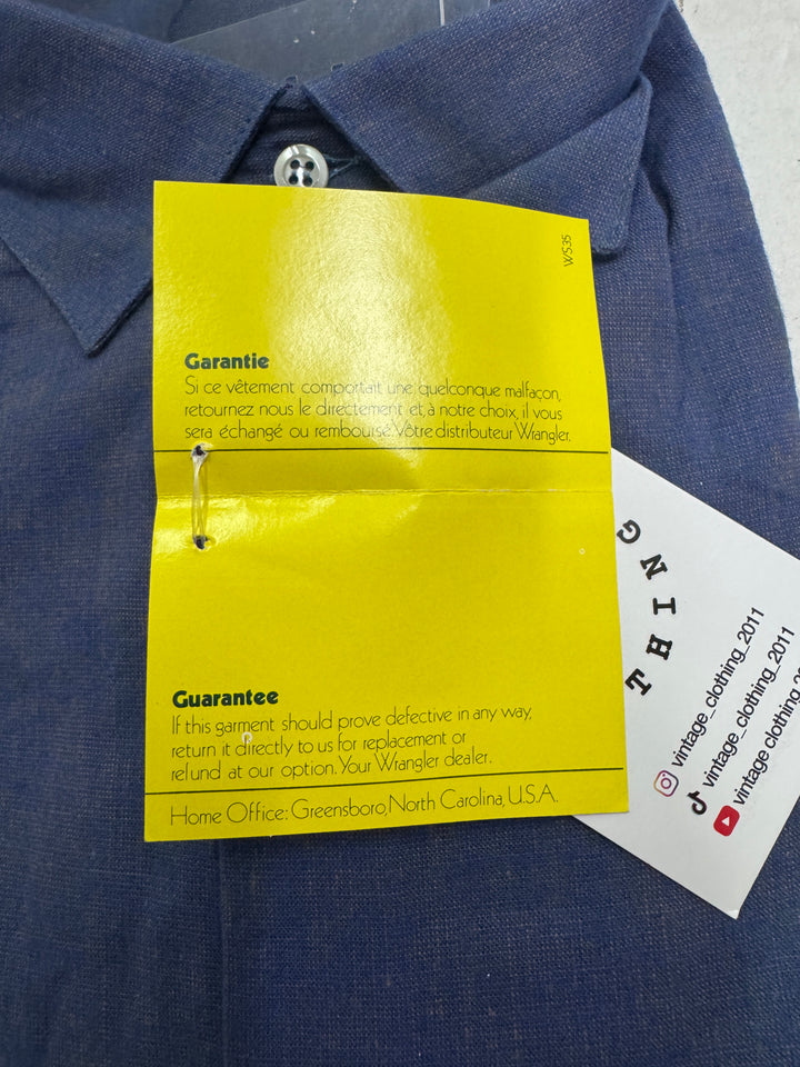 Wrangler shirt made in Italy taglia M nuova deadstock