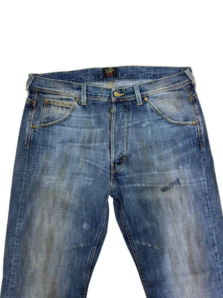 Lee 101b selvedge cimosa W34 L32 vintage denim lee jeans usato unisex