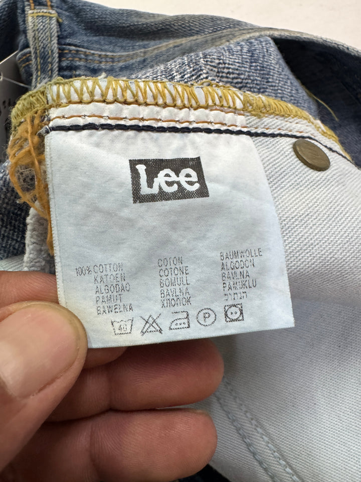 Lee 101b selvedge cimosa W34 L32 vintage denim lee jeans usato unisex