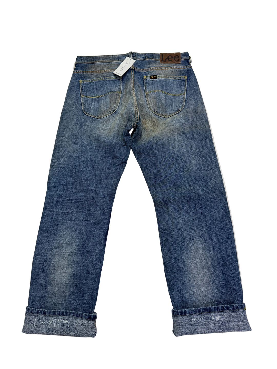 Lee 101b selvedge cimosa W34 L32 vintage denim lee jeans usato unisex