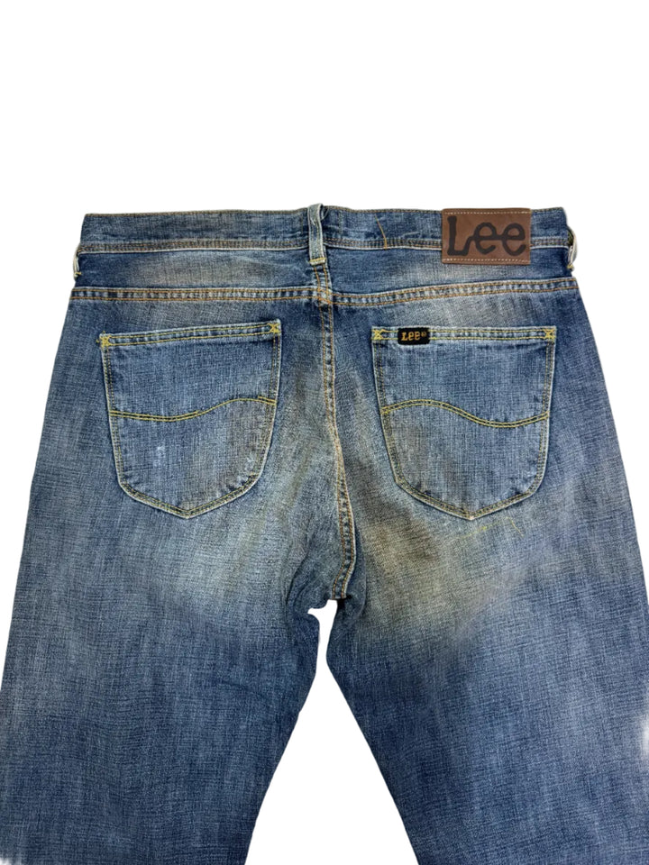 Lee 101b selvedge cimosa W34 L32 vintage denim lee jeans usato unisex