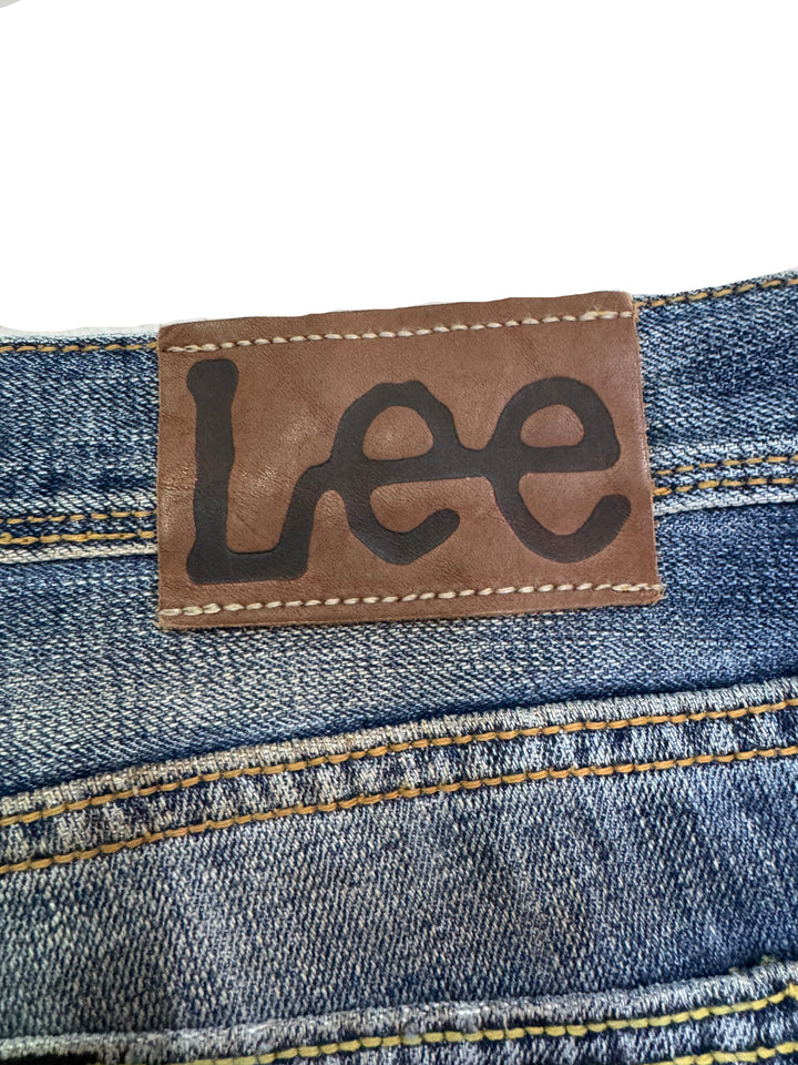 Lee 101b selvedge cimosa W34 L32 vintage denim lee jeans usato unisex