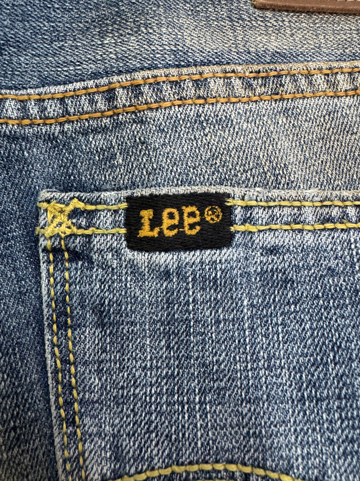 Lee 101b selvedge cimosa W34 L32 vintage denim lee jeans usato unisex