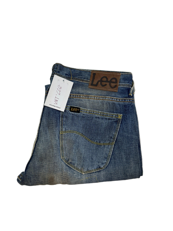 Lee 101b selvedge cimosa W34 L32 vintage denim lee jeans usato unisex