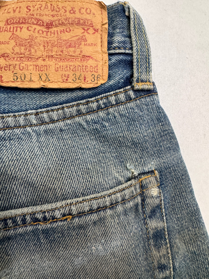 Levi's 501xx Big E W34 L36 RIVET'S selvedge Made in USA vintage jeans lvc cimosa