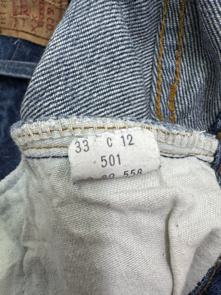 Levi's 501 selvedge W38 L31 Indigo vintage jeans denim lvc cimosa