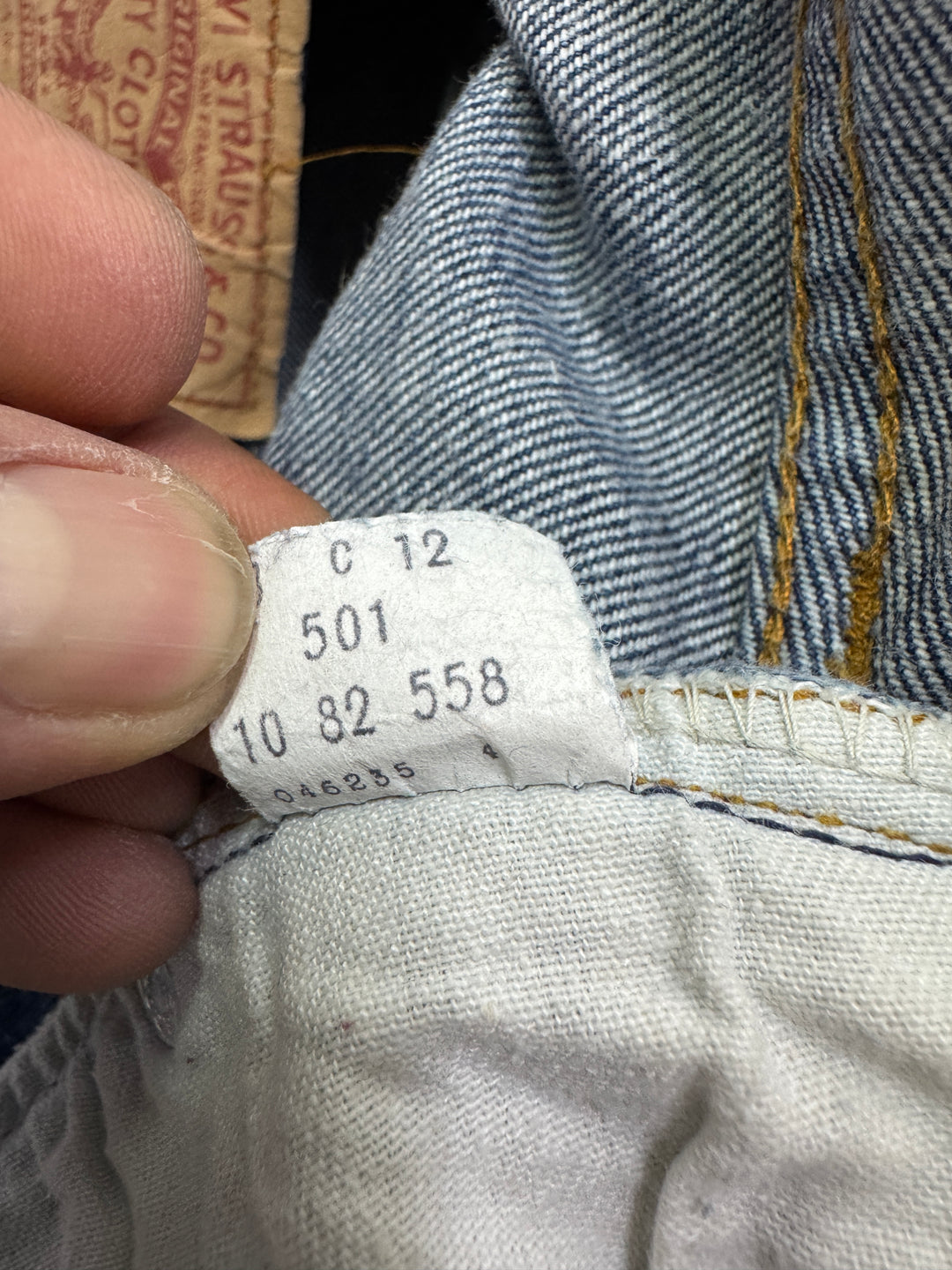 Levi's 501 selvedge W38 L31 Indigo vintage jeans denim lvc cimosa