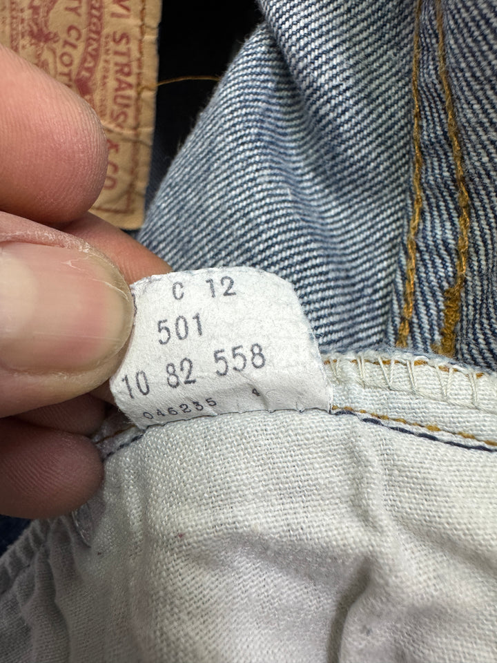 Levi's 501 selvedge W38 L31 Indigo vintage jeans denim lvc cimosa