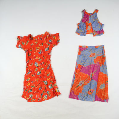 Stock lotto Vestiti estivi vintage donna 65pz colorati